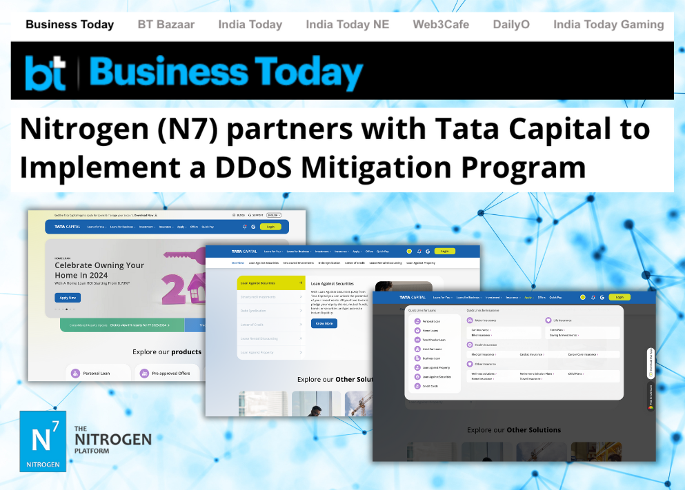 Nitrogen (N7) partners with Tata Capital to Implement a DDoS Mitigation Program